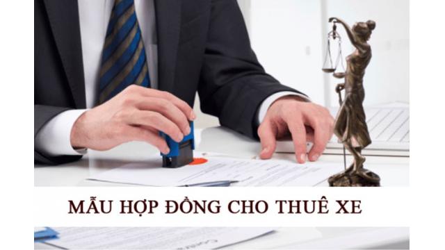 Mẫu hợp đồng thuê xe du lịch theo quy định mới nhất